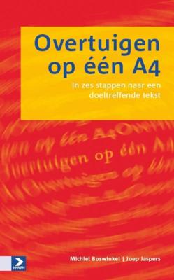 Overtuigen op één A4 - J. Jaspers, M. Boswinkel - Paperback (9789052618050)