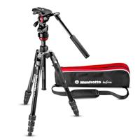 Manfrotto Befree Live Twist, aluminium reisstatief met draaisluiting, statief voor spiegelreflexcamera's, CSC, compact, videostatief, voor het maken van inhoud, videomaken, vloggen