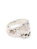 Emanuele Bicocchi bague Arabesque Skull - Argent