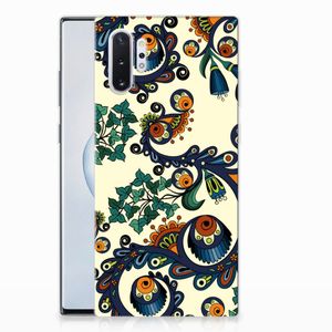 Siliconen Hoesje Samsung Galaxy Note 10 Plus Barok Flower