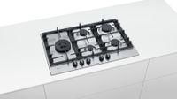 Bosch Serie 6 PCS7A5C90N kookplaat Roestvrijstaal Ingebouwd 60 cm Gaskookplaat 5 zone(s) - thumbnail