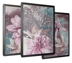 Posters - Bloemen / Roze / Set van 3