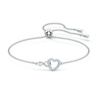 Swarovski 5524421 Armband Infinity zilverkleurig 24 cm - thumbnail