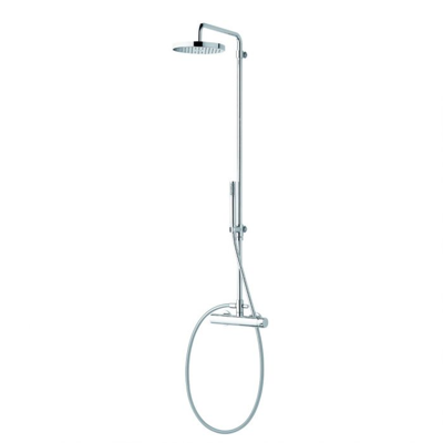 Sub Flow chr. glijstangset met wandaansluitBocht