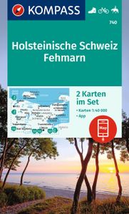 Wandelkaart 740 Holsteinische Schweiz - Fehmarn | Kompass