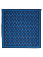 Alexander McQueen foulard Biker en soie - Bleu - thumbnail