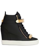 Giuseppe Zanotti baskets Coby 75 mm compensées - Blanc