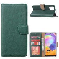 Book Case Galaxy A22 5G Hoesje Groen met Pasjeshouder - thumbnail