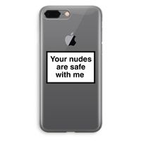 Safe with me: iPhone 8 Plus Transparant Hoesje