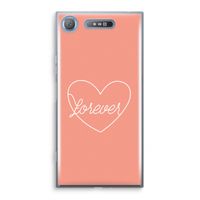 Forever heart: Sony Xperia XZ1 Transparant Hoesje