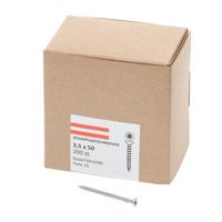 Spaanplaatschroef verzinkt platkop torx-15 3.5X50 voldraad (200)