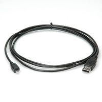 ROLINE USB 2.0 Kabel, USB A Male - Micro USB B Male, zwart, 1,8 m - thumbnail