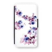 Waterverf bloemen: iPhone 8 Plus Flip Hoesje