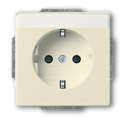 Busch-Jaeger Steckdosen-Einsatz sav/ews mit Besch. feld2P+E16A 20 EUN wandcontactdoos CEE 7/3 Koolstof, Crème Busch-Jaeger Steckdosen-Einsatz sav/ews mit Besch. feld2P+E16A 20 EUN wandcontactdoos CEE 7/3 Koolstof, Crème