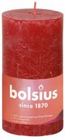 Bolsius shine rustiekkaars 130/68 delicate red