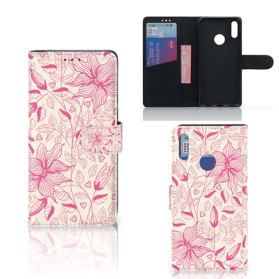 Huawei Y7 Pro | Y7 Prime (2019) Hoesje Pink Flowers