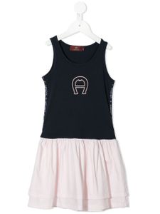 Aigner Kids robe à effet superposé - Rose