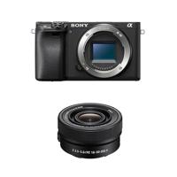 Sony α6400 E-mount compacte spiegelloze camera met 16-50mm Power Zoom Lens (APS-C-sensor, snelle autofocus, realtime oog-AF en realtime tracking, 4K HDR-filmopnamen)