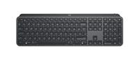 Logitech MX Keys Advanced Illuminated Wireless Keyboard for Business, Logi Bolt USB Receiver, Bluetooth, Backlit Keys, rechargeable, Windows/Mac/Linux, QWERTY US layout - Graphite