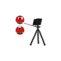 JOBY GripTight PRO GP videostandaard, Pan en Tilt videokop en Gorilla Pod Flexibel statief voor elke smartphone en iPhone met of zonder hoesje, JB01501-BWW