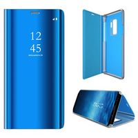 Luxe Mirror View Samsung Galaxy S9+ Flip Case - Blauw - thumbnail