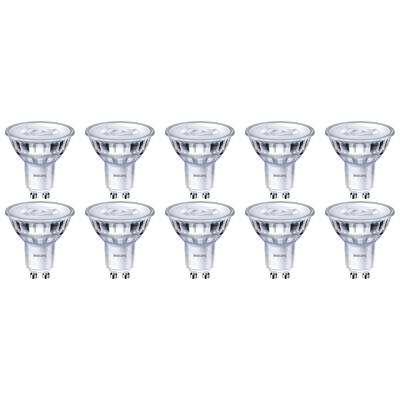 PHILIPS - LED Spot 10 Pack - SceneSwitch 827 36D - GU10 Fitting - Dimbaar - 1.5W-5W - Warm Wit 2200K-2700K | Vervangt 5W-50W