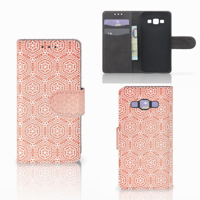 Samsung Galaxy A3 2015 Telefoon Hoesje Pattern Orange