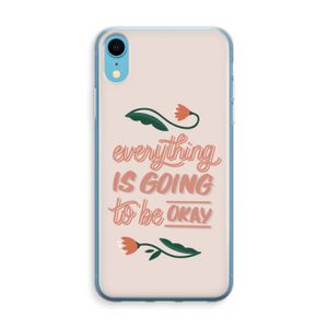 Optimistic flower girl: iPhone XR Transparant Hoesje