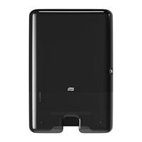 Tork Xpress multifold dispenser voor papieren handdoeken 552008 - H2 handdoekdispenser voor enkele handdoeken, strak design, zwart