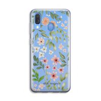 Botanical sweet flower heaven: Samsung Galaxy A40 Transparant Hoesje