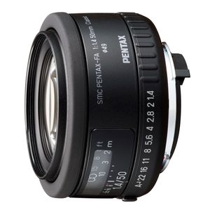 Pentax SMC FA 50mm f/1.4 Classic K-mount objectief Zwart