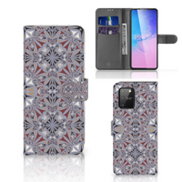 Samsung S10 Lite Bookcase Flower Tiles - thumbnail