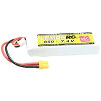 LemonRC LiPo accupack 7.4 V 850 mAh Aantal cellen: 2 35 C Softcase XT30 - thumbnail