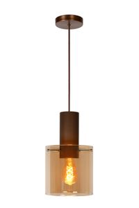 Lucide TOLEDO - Hanglamp - Ø 20 cm - 1xE27 - Amber