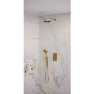 Regendoucheset 33 Inbouw Muur Brauer Gold Edition 20cm Rond Geborsteld Goud PVD 2 Greeps 3-weg met Thermostaatkraan en Handdouche Regendoucheset 33 Inbouw Muur Brauer Gold Edition 20cm Rond Geborsteld Goud PVD 2 Greeps 3-weg met Thermostaatkraan en Handdouche