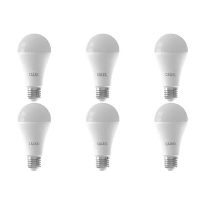 CALEX - LED Lamp 6 Pack - Smart A60 - E27 Fitting - Dimbaar - 14W - Aanpasbare Kleur CCT - Mat Wit