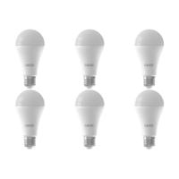 CALEX - LED Lamp 6 Pack - Smart A60 - E27 Fitting - Dimbaar - 14W - Aanpasbare Kleur CCT - Mat Wit
