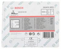 D-kopstripnagel SN34DK 80RG, 3,1 mm, 80 mm, verzinkt, gegroefd 3000 stuk(s) Bosch Accessories 2608200022 Afm. (l x b) 80 mm x 3.1 mm