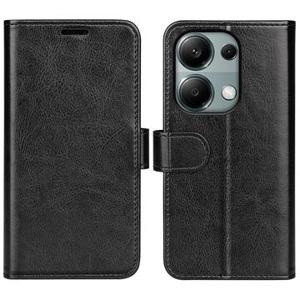 Xiaomi Redmi Note 13 Pro 4G/Poco M6 Pro Wallet Case met Magnetische Sluiting - Zwart