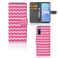 Sony Xperia 10 III Telefoon Hoesje Waves Pink