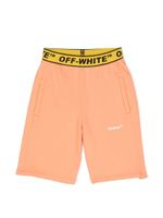 Off-White Kids short à taille à logo - Orange - thumbnail