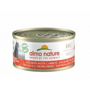 Almo Nature HFC Jelly zalm met wortel natvoer kat (70 g) 24 x 70 g