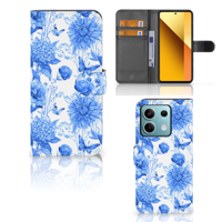 Hoesje voor Xiaomi Redmi Note 13 5G Flowers Blue - thumbnail