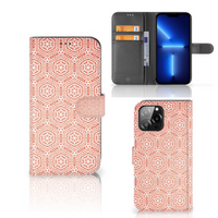 iPhone 13 Pro Max Telefoon Hoesje Pattern Orange - thumbnail