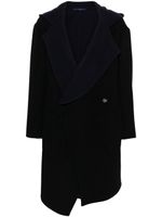 Vivienne Westwood manteau asymétrique à appliqué Orb - Noir