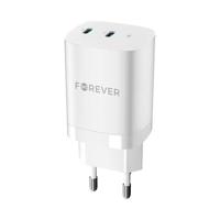 Forever TC-05-35CC 35W GaN Muurlader - 2xUSB-C, Power Delivery, Quick Charge - Wit - thumbnail