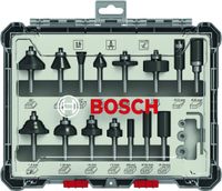 Freesset, 6 mm schacht, 15-delig Bosch Accessories 2607017471 - thumbnail