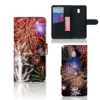 Xiaomi Redmi 8A Wallet Case met Pasjes Vuurwerk - thumbnail