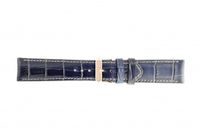 Horlogeband Universeel 61324.24B Leder Blauw 24mm - thumbnail