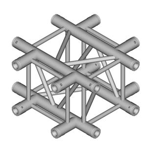 Duratruss DT 34/3-C41-X 4-weg vierkant truss kruis 500 mm